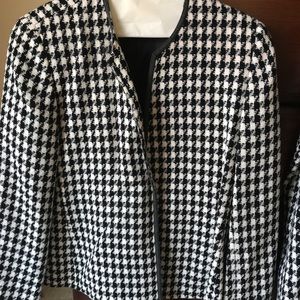 Black & White Skirt Suit